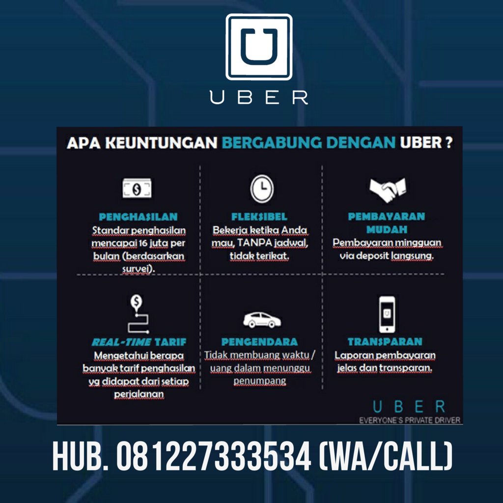 Pendaftaran UBER Driver Gratis