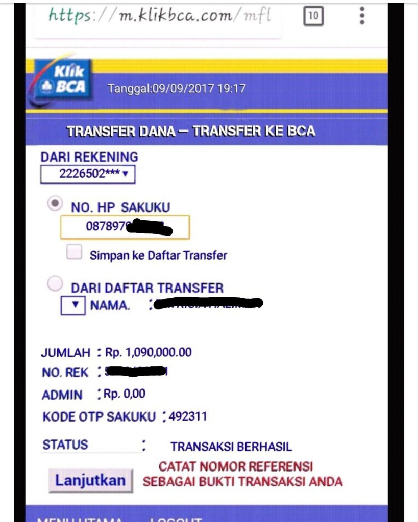 HAMPIR TERTIPU BERKEDOK BCA SAKUKU ...WASPADA 