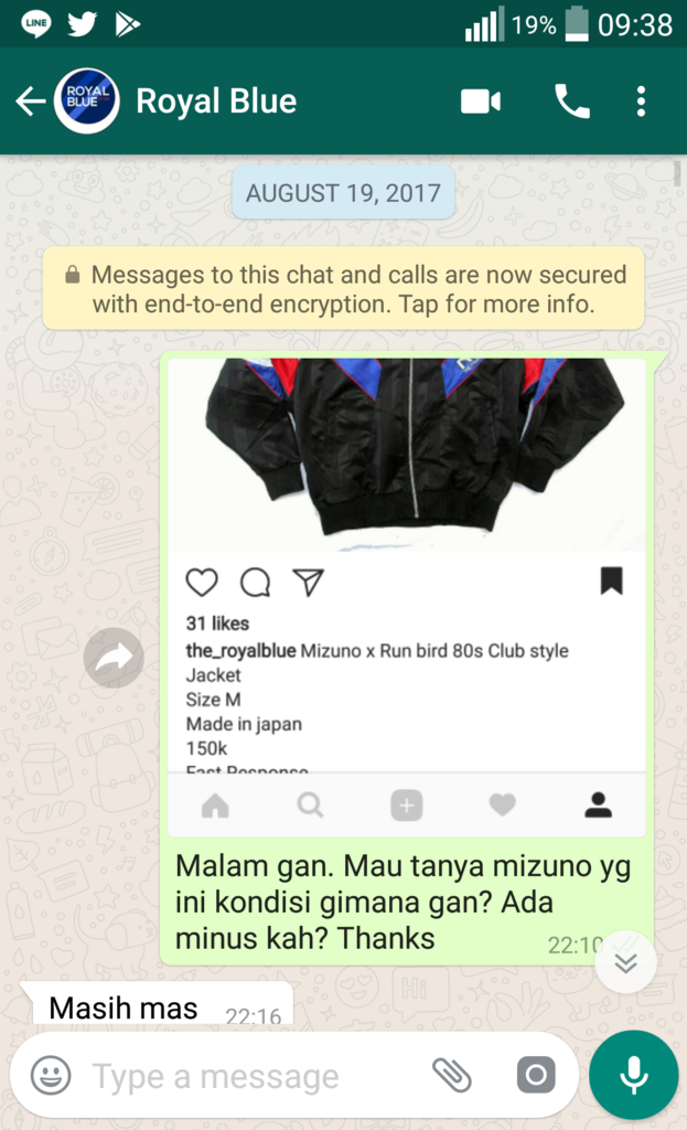 Masuk gan! : Sharing Pengalaman Belanja Pakaian Secondhand Branded di Instagram