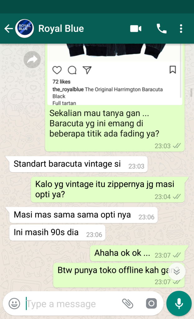 Masuk gan! : Sharing Pengalaman Belanja Pakaian Secondhand Branded di Instagram