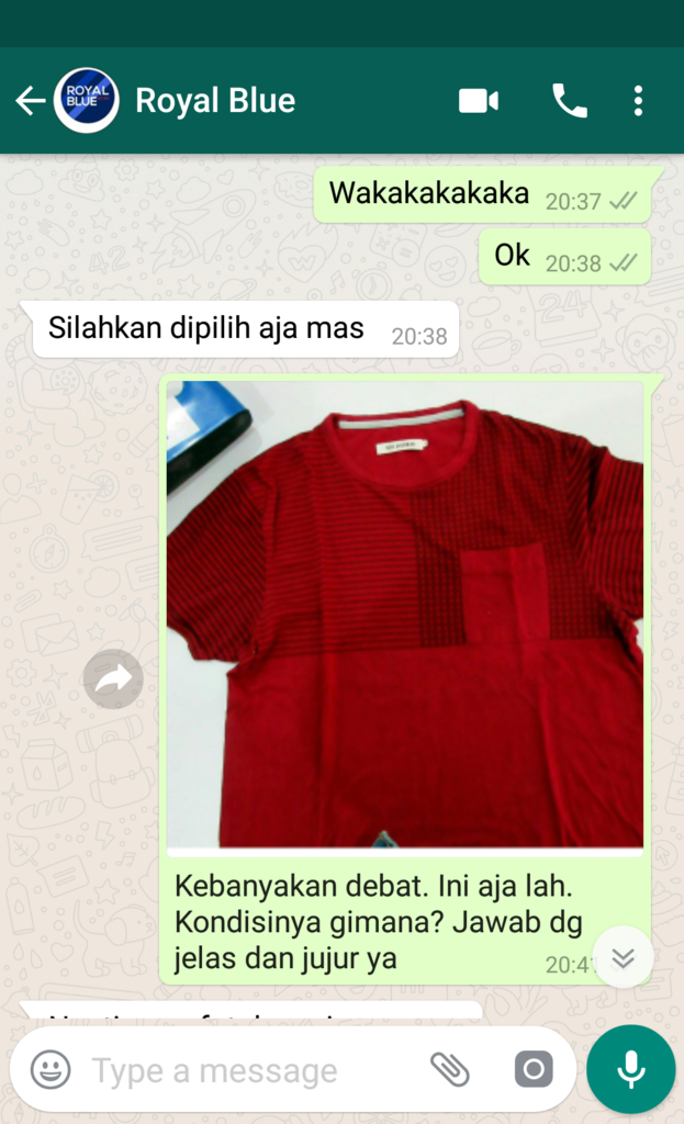Masuk gan! : Sharing Pengalaman Belanja Pakaian Secondhand Branded di Instagram
