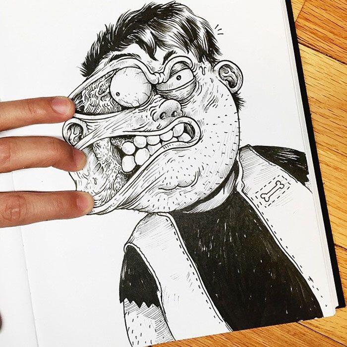 Gambar Lucu Berantem Dengan Yang Ngegambar