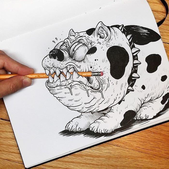 Gambar Lucu Berantem Dengan Yang Ngegambar
