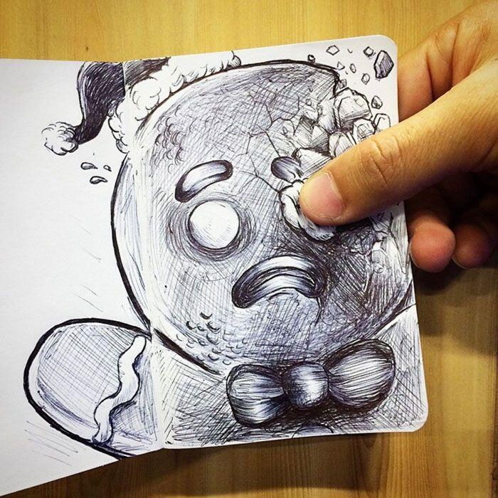 Gambar Lucu Berantem Dengan Yang Ngegambar