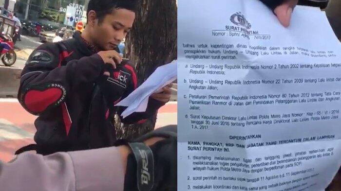 Viral! Pengendara Motor Ini Ngotot Saat Ditilang Polisi karena Masuk Busway