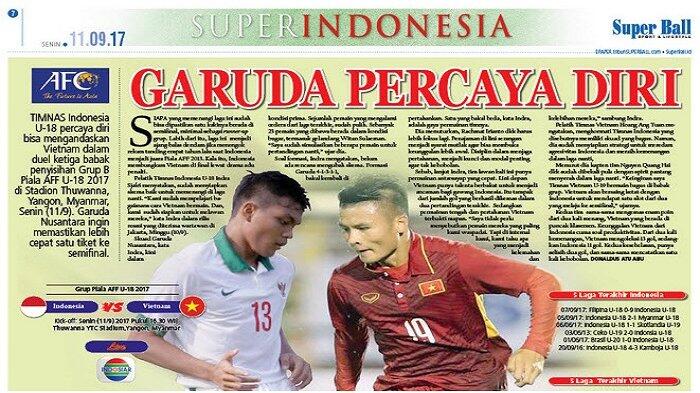 Timnas Indonesia Percaya Diri Bisa Kalahkan Vietnam