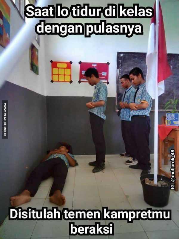  Parah...Ketika Ente Tertidur di Kelas Inilah yang Temen Ente Lakuin