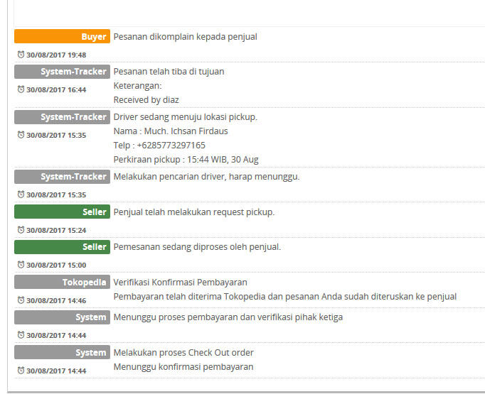 Pembelian Tokopedia Dengen GOSEND Tapi Barang Tidak Datang