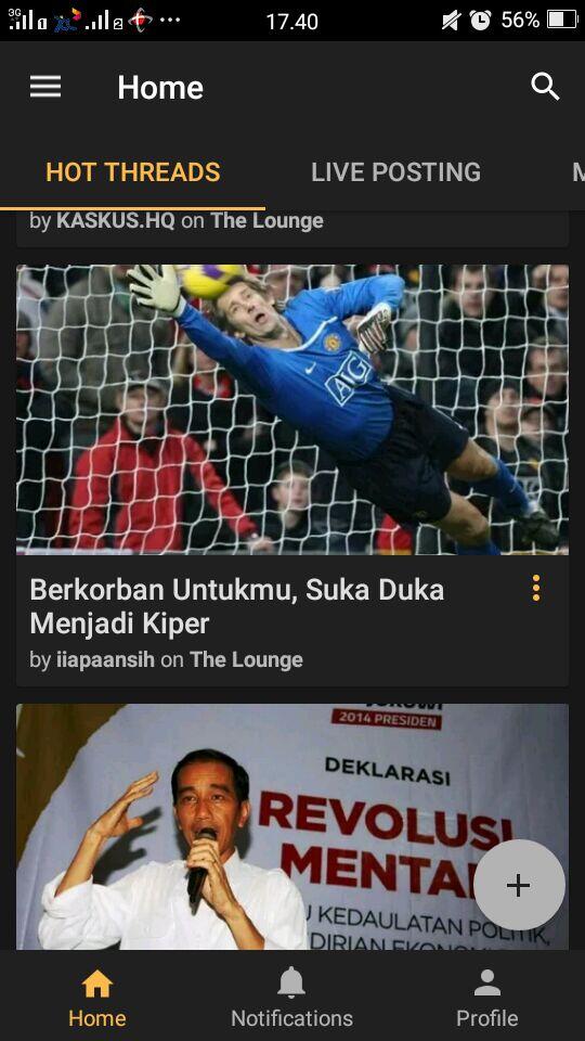 (BERKORBAN UNTUKMU) SUKA DUKA MENJADI KIPER