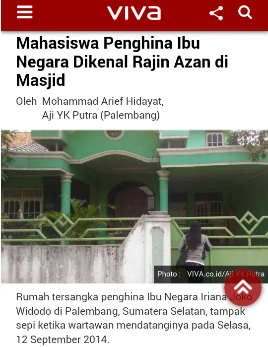 Mahasiswa Penghina Ibu Negara Dikenal Rajin Azan di Masjid