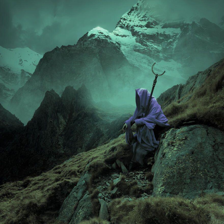 Keren Gabungan Lukisan dan Foto Parallel World Seniman Polandia