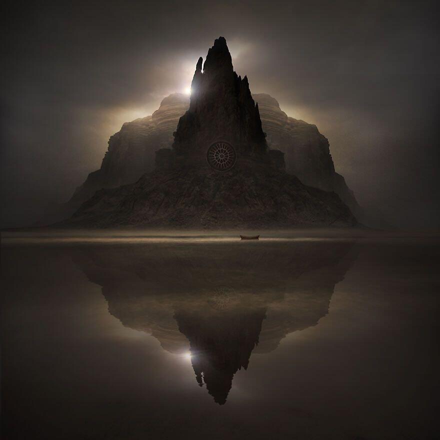 Keren Gabungan Lukisan dan Foto Parallel World Seniman Polandia