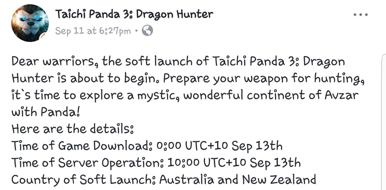 &#91;Upcoming Android/Ios&#93; Taichi Panda 3 : Dragon Hunt. Open World From Snail Games