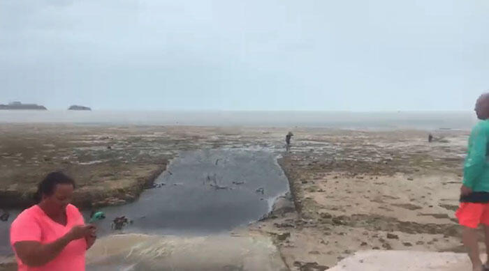 Foto-foto Dahsyatnya Badai Irma yang Hilangkan LAUTAN