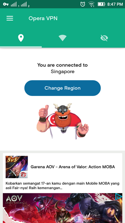 Begini Caranya Menggunakan Opera Free VPN di Android Agan