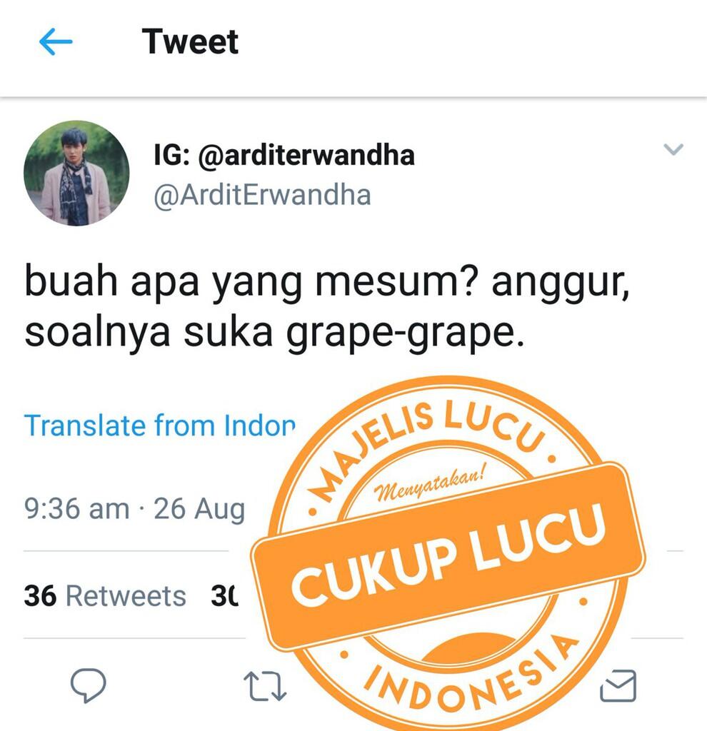 Kompilasi Tweet Yang Dapat Stempel LUCU Dari Majelis Lucu