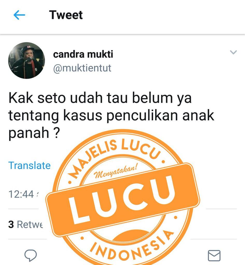 Kompilasi Tweet Yang Dapat Stempel LUCU Dari Majelis Lucu Indonesia
