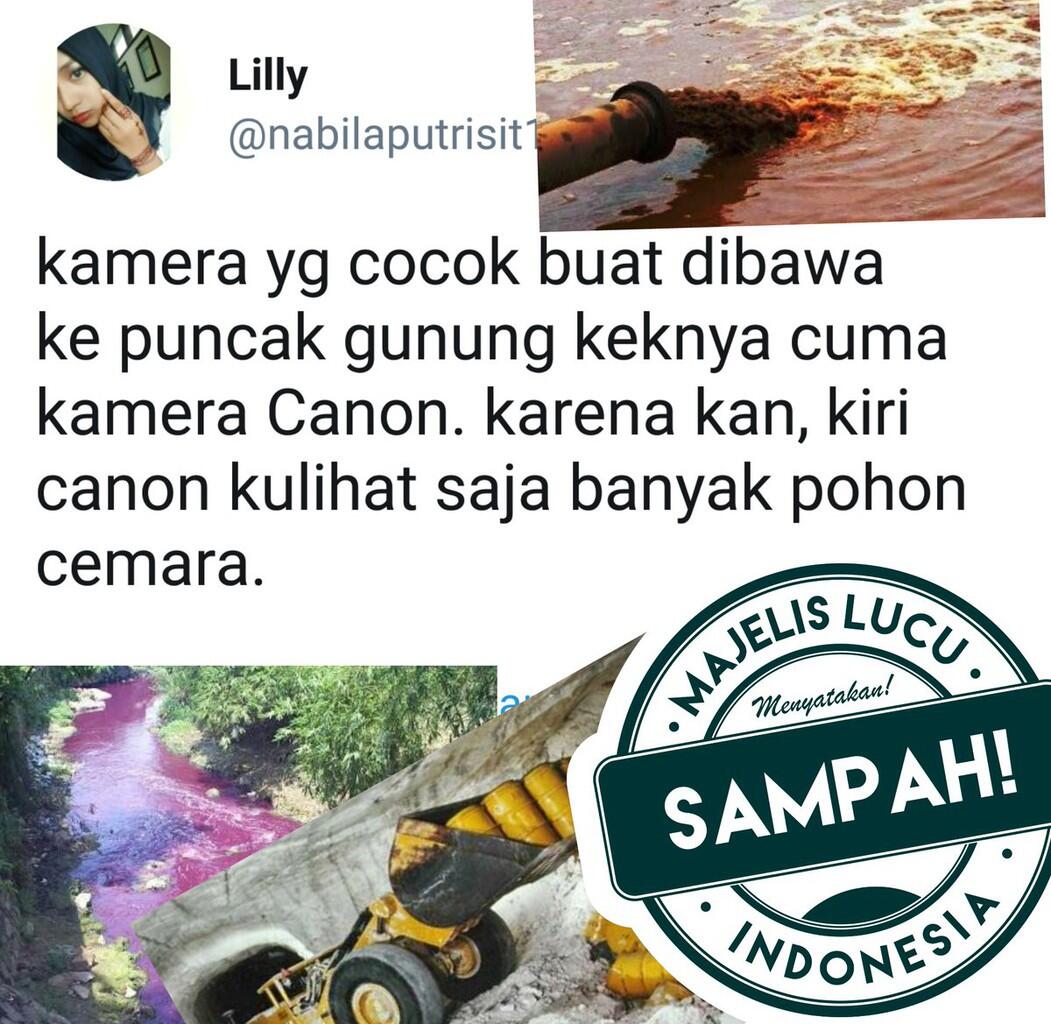 Stempel TIDAK LUCU SAMPAH Hingga LIMBAH Yang Diberikan Majelis Lucu