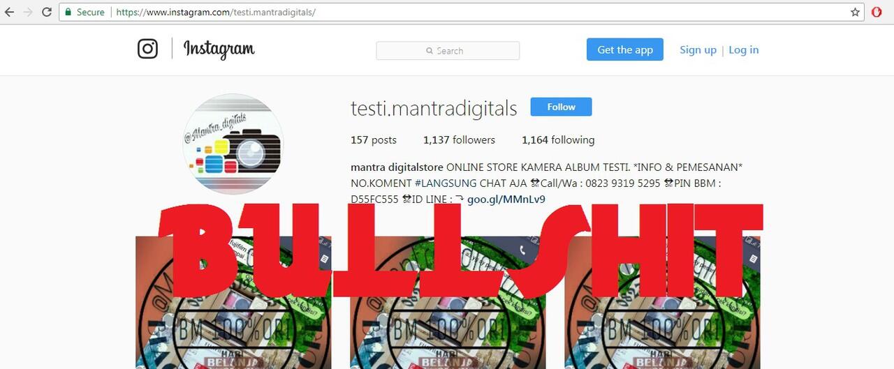 AWAS PENIPUAN ! SAYA TERTIPU 2.2 JUTA OLEH AKUN INSTAGRAM @MANTRA_DIGITALS