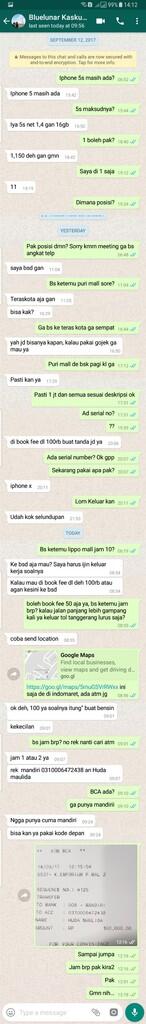 JUAL Iphone 5s 16gb &#91;BLUELUNAR&#93; tidak ada response