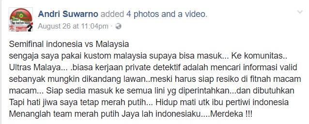 Menyamar jadi Supporter Malaysia. Pria Indonesia ini Menemukan FAKTA Sebenarnya.