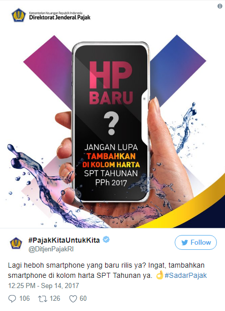 Punya Smartphone Harus Dilaporkan di SPT, Ini Penjelasan Ditjen Pajak