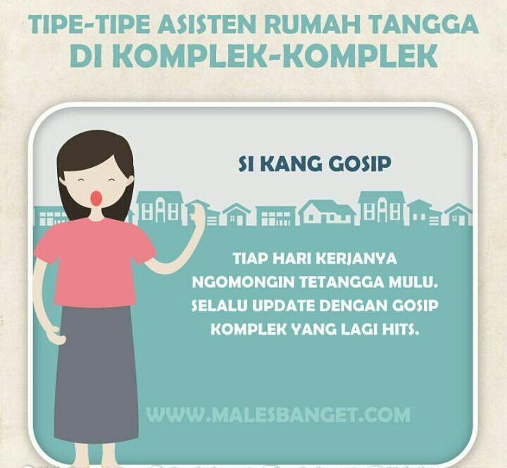 Tipe-tipe asisten rumah tangga di komplek-dikomplek