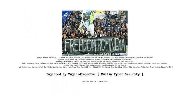 Situs Web PSSI Maintenance setelah Penetapan Sanksi untuk Persib terkait Koreo Save R