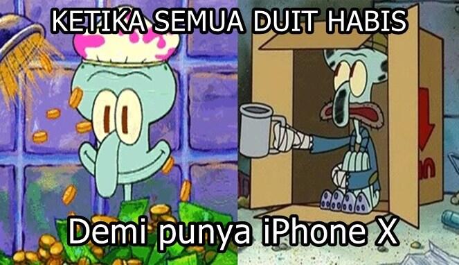Meme-meme Kocak iPhone X