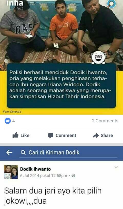 PENDUKUNG JOKOWI HINA ISTRI JOKOWI