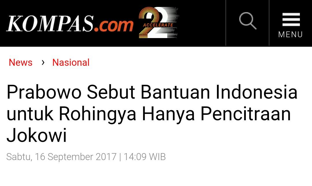 BNPB Bantah Pernyataan Prabowo soal Rohingnya