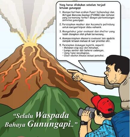 MELETUSNYA GUNUNG AGUNG, BALI STATUS SIAGA (LEVEL III) BENCANA ALAM