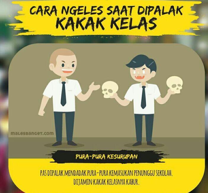 6 Cara ngeles saat dipalak kakak kelas