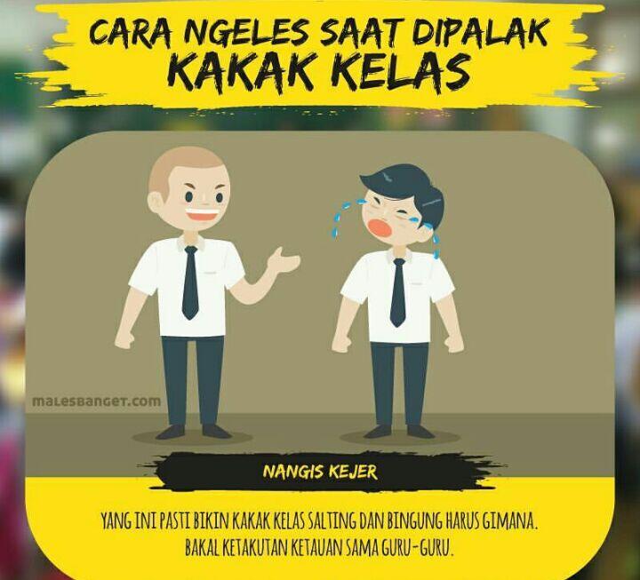 6 Cara ngeles saat dipalak kakak kelas