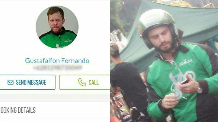 Heboh Bule Jadi Driver Ojek Online, Hoax atau Bukan?