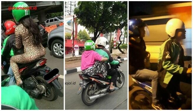 5 Tipe Kelakuan Super Nyeleneh Emak-Emak Saat Naik Ojek Online, Dijamin Bikin Ngakak