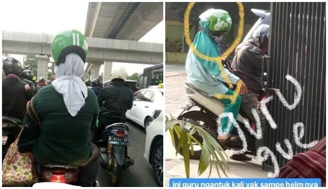 5 Tipe Kelakuan Super Nyeleneh Emak-Emak Saat Naik Ojek Online, Dijamin Bikin Ngakak