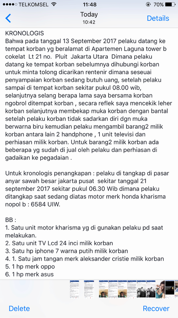 Dini Oktaviani, Wanita Cantik yang Tewas di Apartemen Ternyata Dibunuh Tukang Ojek