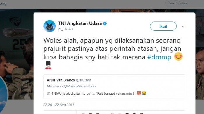 Tanggapi Kabar 5 Ribu Senjata Ilegal, Tweet TNI AU Bikin Netizen Bertanya-tanya