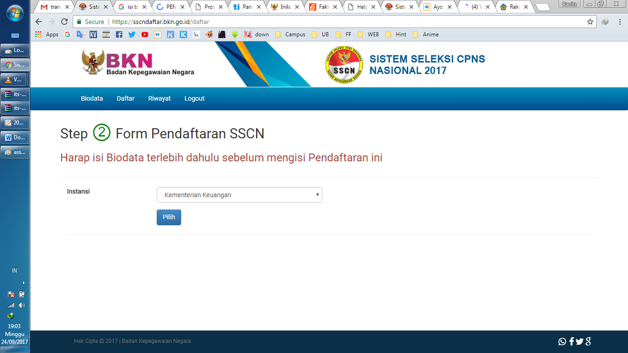 Ayo Melamar! Kemenkeu Buka Lowongan 2.880 CPNS. 2017