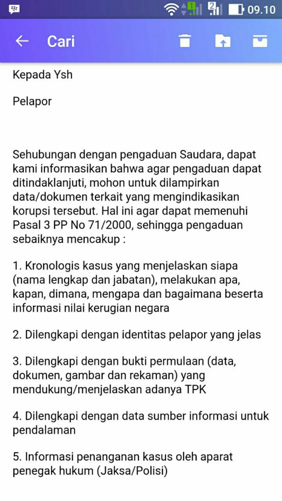 (Share) Cara Melapor Ke KPK?