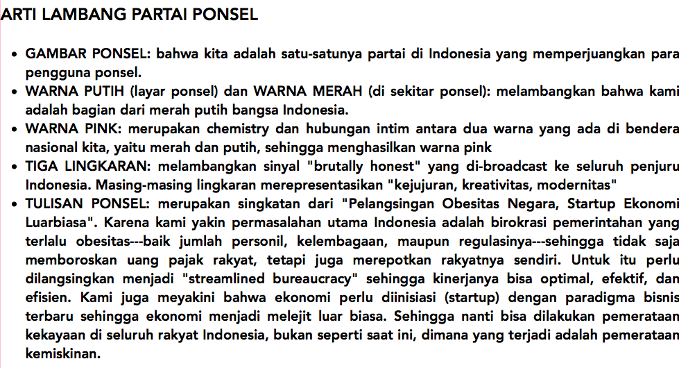 Partai Ponsel, Partai Ciptaan Seorang Psikopat atau Jenius dalam Sejarah Indonesia?