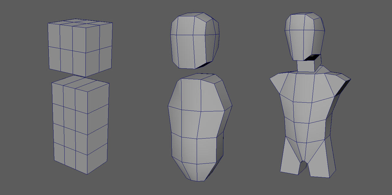 Creature Design : Torso + Hips (Maya ver.)