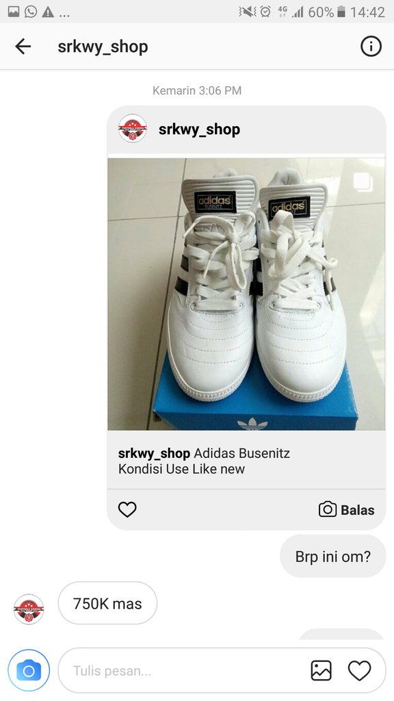 HATI - HATI PENIPUAN INSTAGRAM DENGAN AKUN @srkwy_shop no HP 0895621118439 