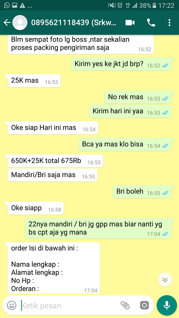 HATI - HATI PENIPUAN INSTAGRAM DENGAN AKUN @srkwy_shop no HP 0895621118439 