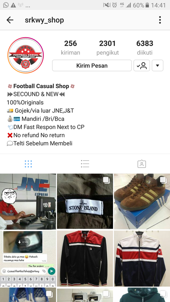 HATI - HATI PENIPUAN INSTAGRAM DENGAN AKUN @srkwy_shop no HP 0895621118439 