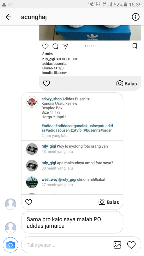 HATI - HATI PENIPUAN INSTAGRAM DENGAN AKUN @srkwy_shop no HP 0895621118439 