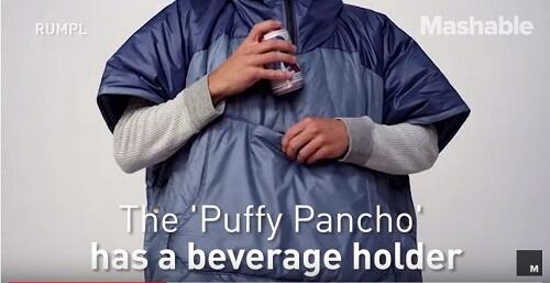 Puffy Poncho, Poncho Serbaguna Buat Agan yang Suka Kemping