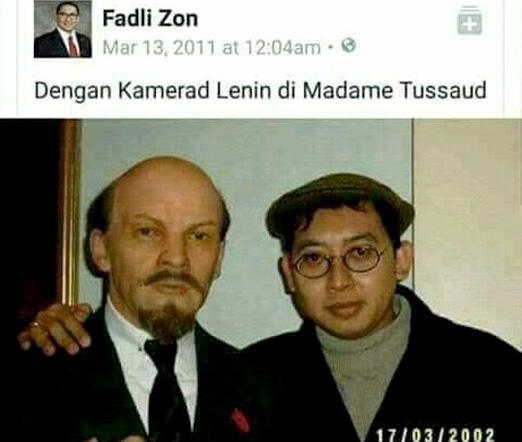 Fadli Zon : Foto dan ziarah tokoh komunis karena saat itu belajar sejarah komunisme