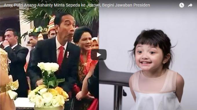 Ashanty Beberkan Usaha Si Kecil Arsy Agar Dapat Sepeda dari Presiden Jokowi